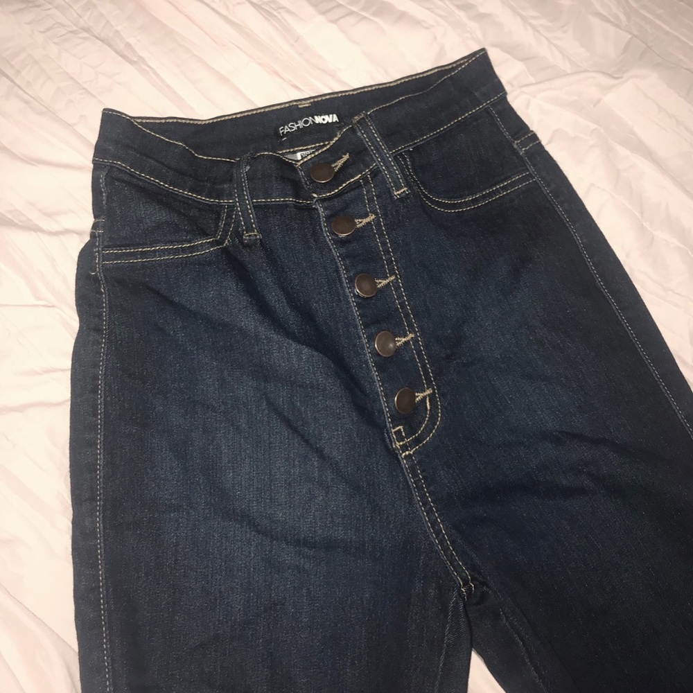 Fashion Nova classic button up skinny jeans